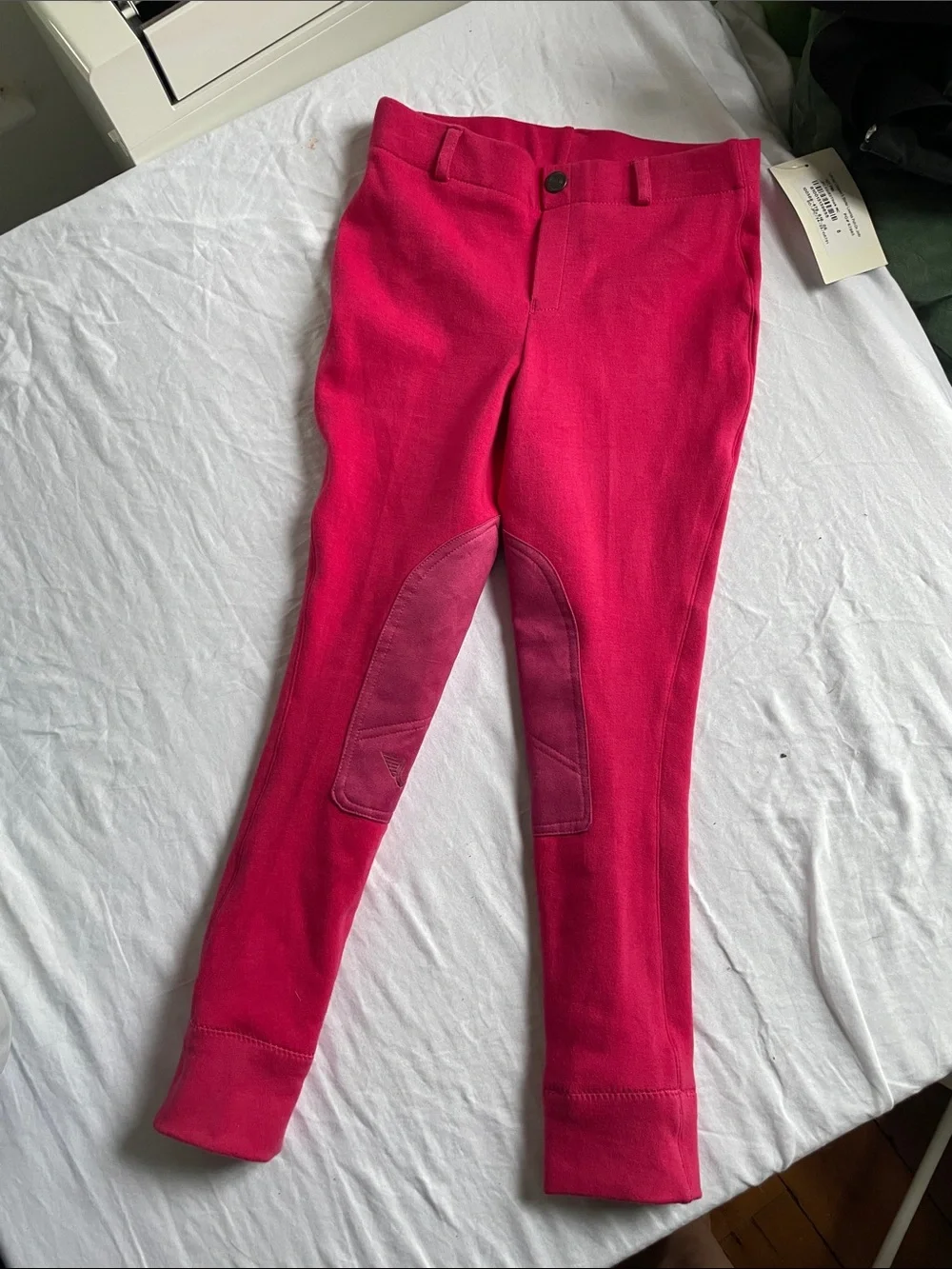NWT Tuffrider Pants Equestrian Riding Breeches Leggings Size 8 Pink Horse Girl